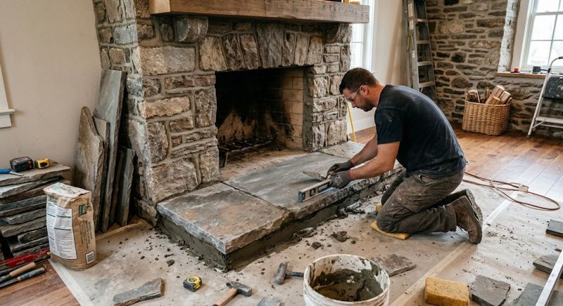 Hearth Installation in Katy, TX